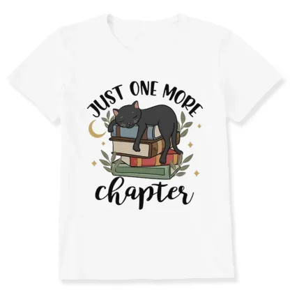 Pagewings Just One More Chapter Adorable Cat Unisex Classic T-shirt