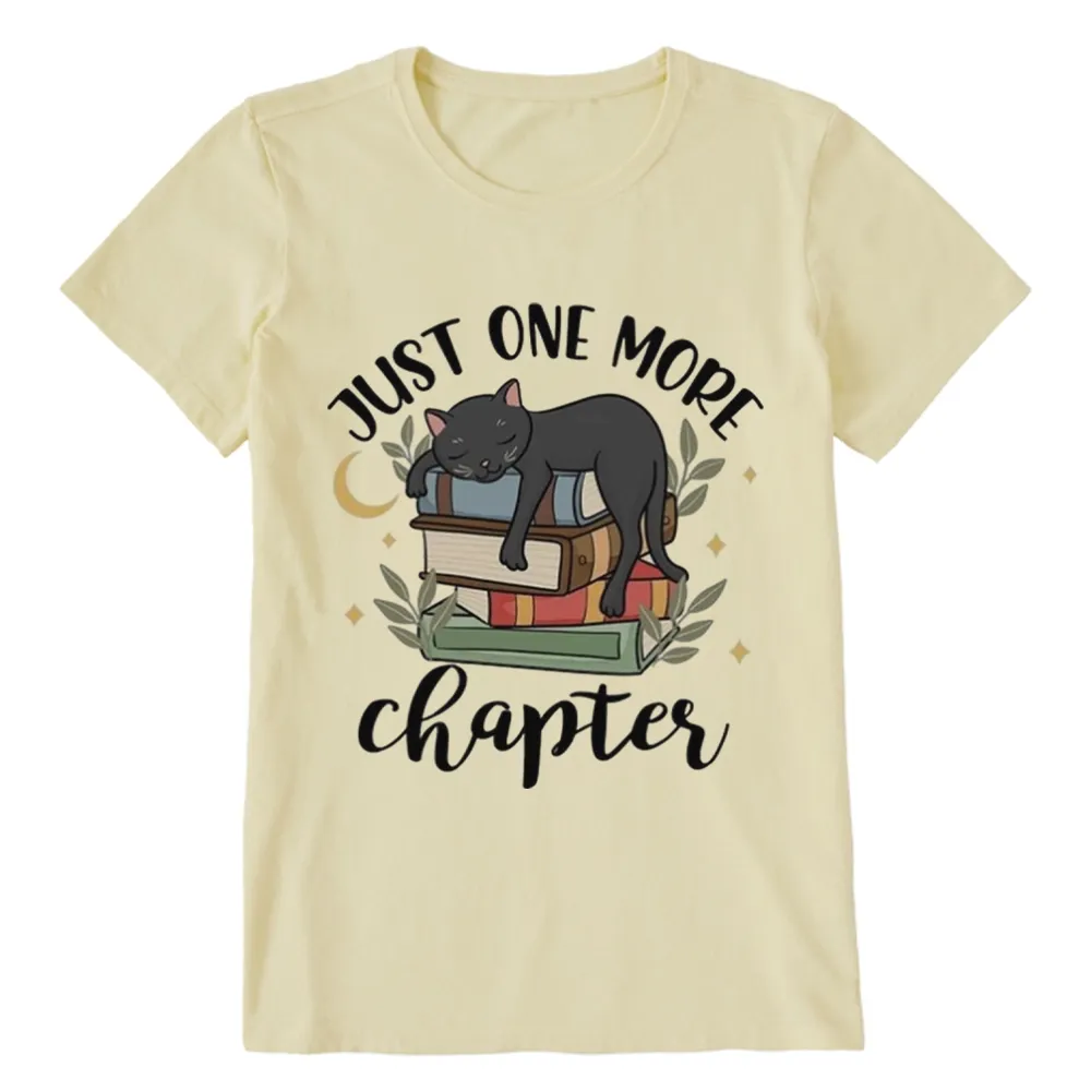 Pagewings Just One More Chapter Adorable Cat Unisex Classic T-shirt