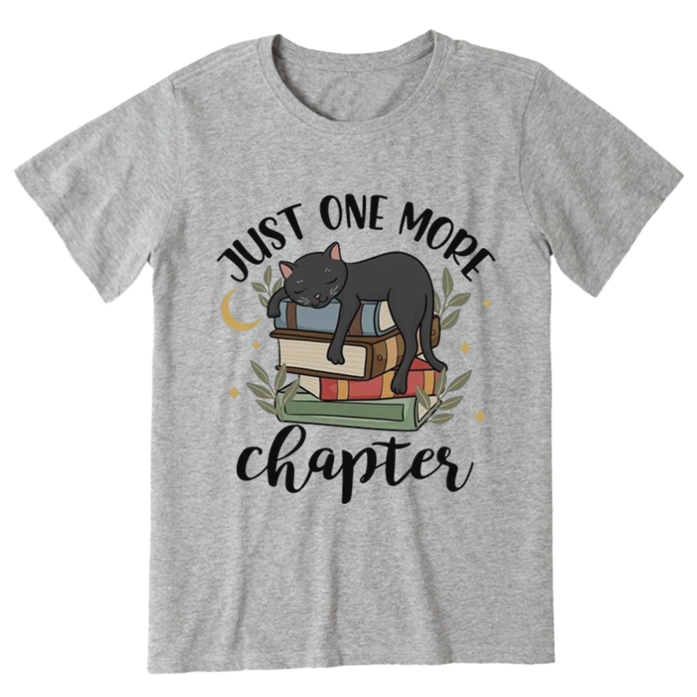 Pagewings Just One More Chapter Adorable Cat Unisex Classic T-shirt