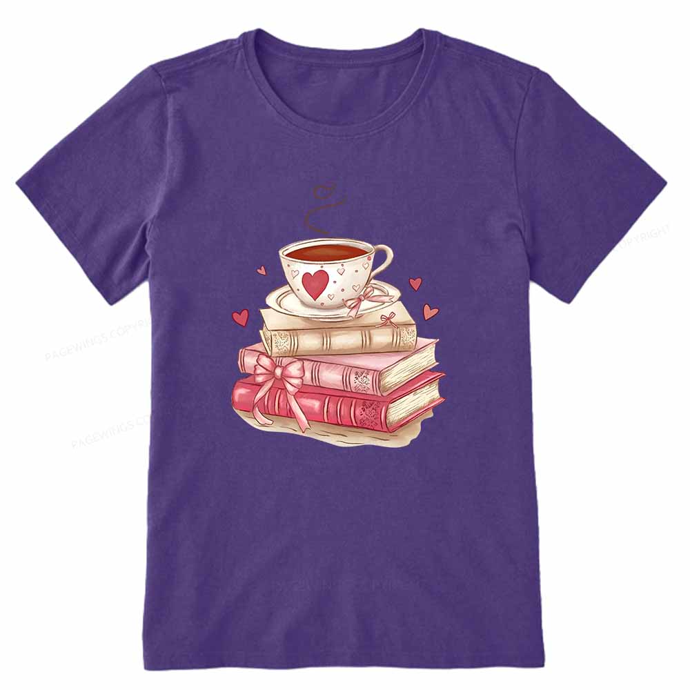 Pagewings Book Lover Valentine Sweatshirt Unisex Classic T-shirt