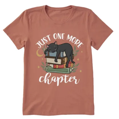 Pagewings Just One More Chapter Adorable Cat Unisex Classic T-shirt
