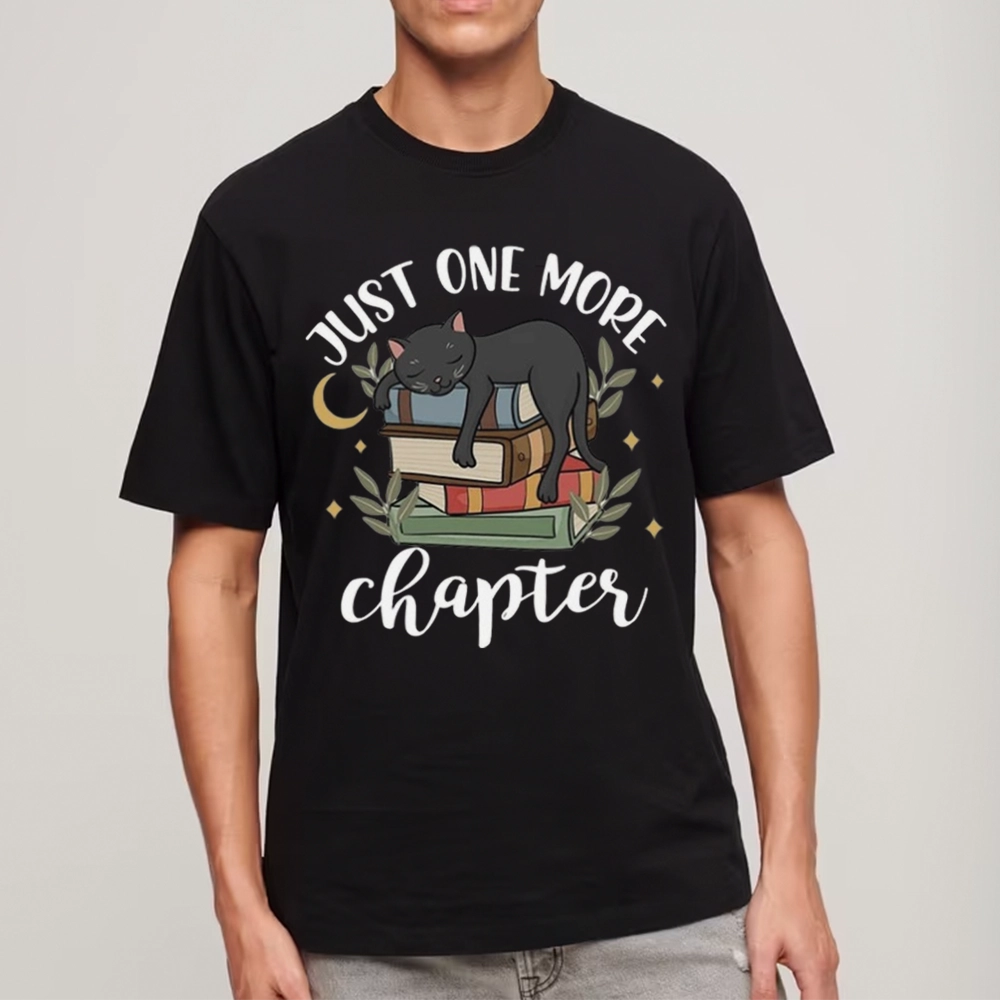Pagewings Just One More Chapter Adorable Cat Unisex Classic T-shirt