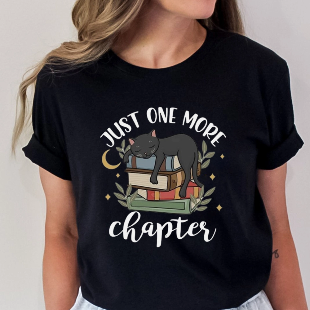 Pagewings Just One More Chapter Adorable Cat Unisex Classic T-shirt
