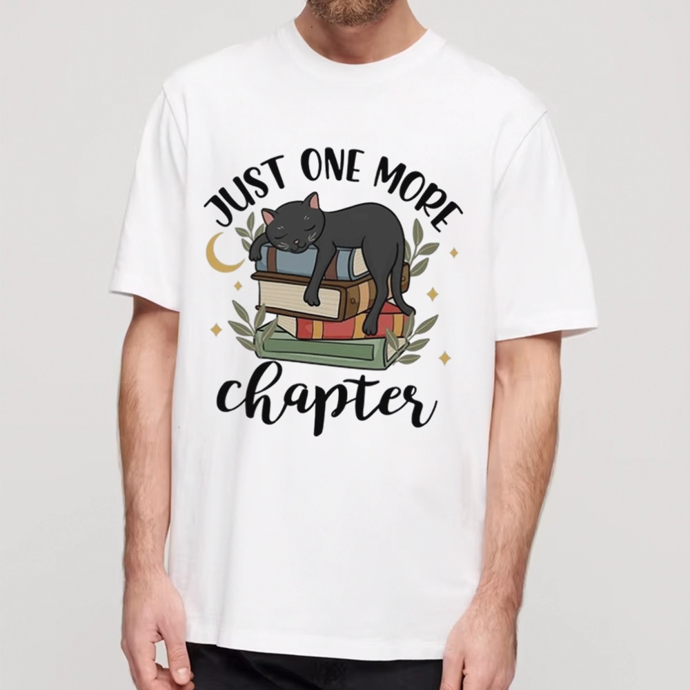 Pagewings Just One More Chapter Adorable Cat Unisex Classic T-shirt