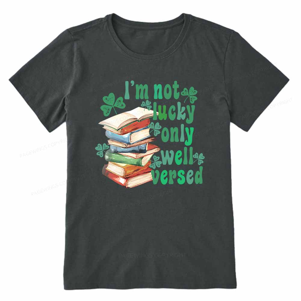Pagewings St Patty Day Trendy Retro Book Shamrock Shirt Unisex Classic T-shirt
