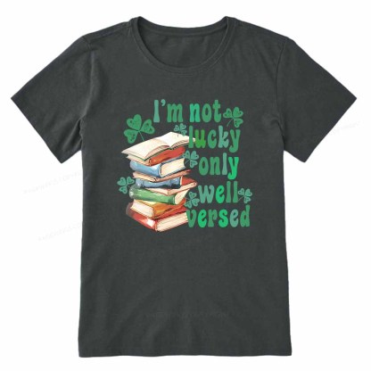 Pagewings St Patty Day Trendy Retro Book Shamrock Shirt Unisex Classic T-shirt