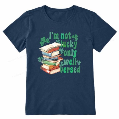 Pagewings St Patty Day Trendy Retro Book Shamrock Shirt Unisex Classic T-shirt
