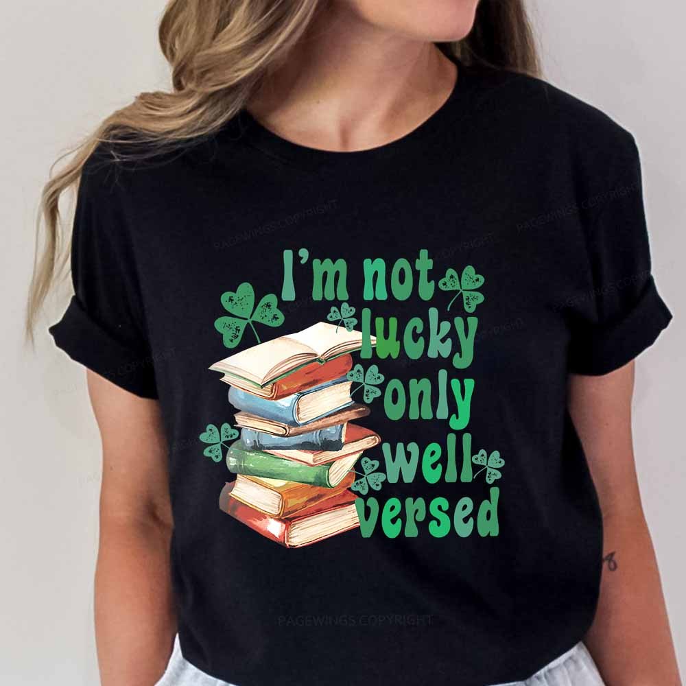 Pagewings St Patty Day Trendy Retro Book Shamrock Shirt Unisex Classic T-shirt