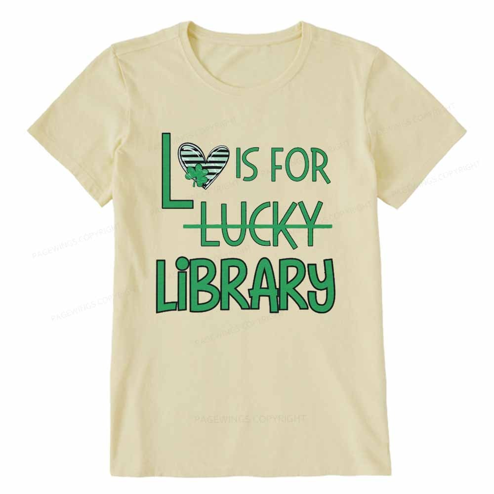 Pagewings St Patricks Day Librarian Tshirt Unisex Classic T-shirt