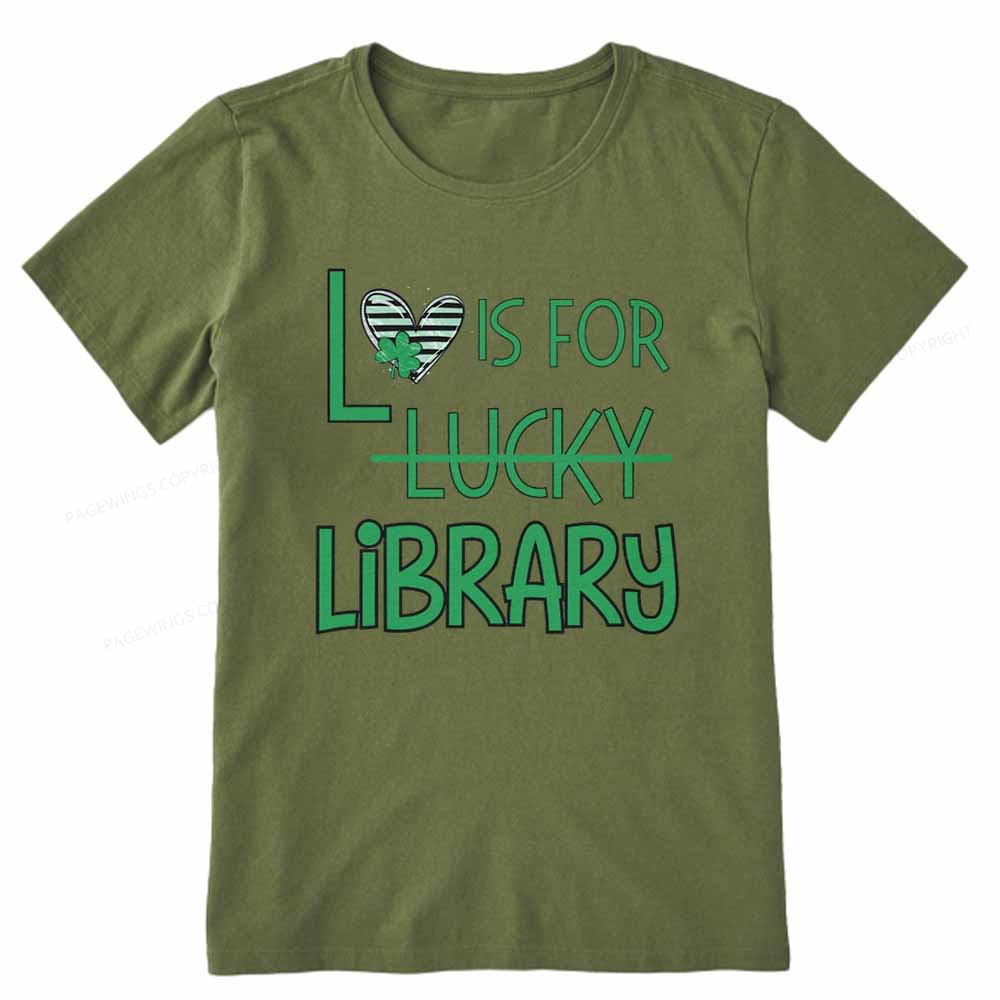 Pagewings St Patricks Day Librarian Tshirt Unisex Classic T-shirt