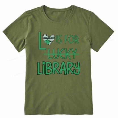 Pagewings St Patricks Day Librarian Tshirt Unisex Classic T-shirt