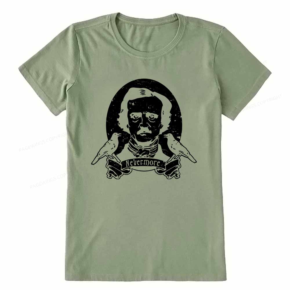 Pagewings Literary Vintage Stephen Allen King HP Lovecraft Book Unisex Classic T-shirt