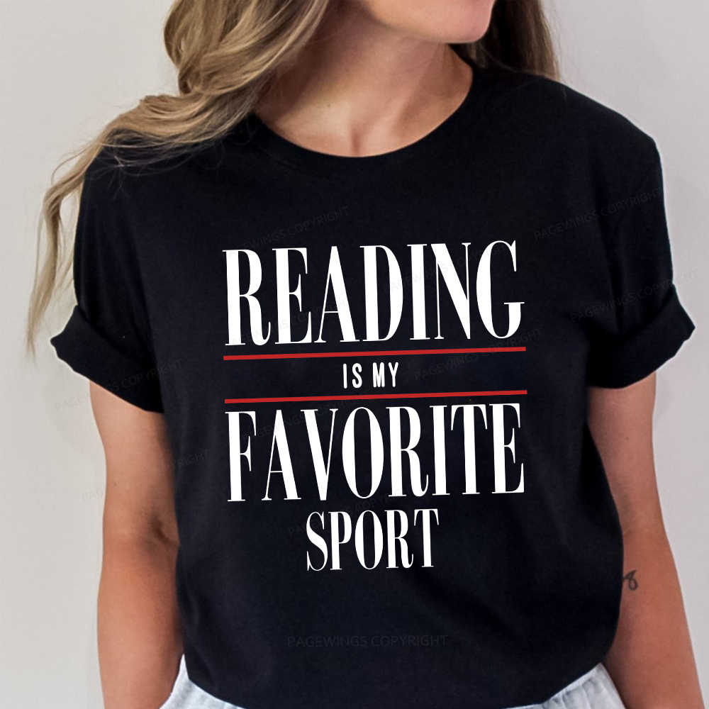 Pagewings Reading Is My Favorite Sport Unisex Classic T-shirt