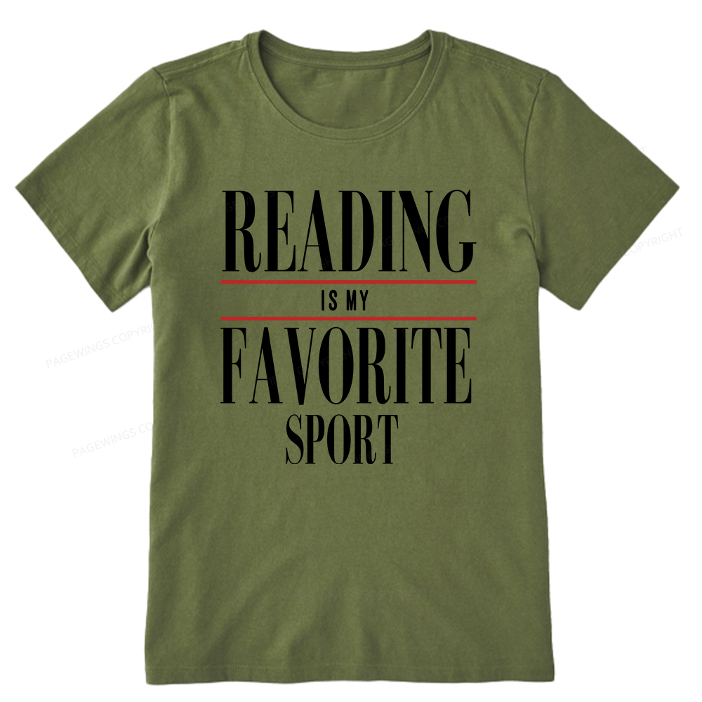 Pagewings Reading Is My Favorite Sport Unisex Classic T-shirt