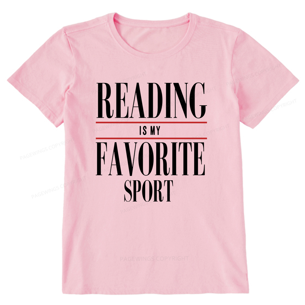 Pagewings Reading Is My Favorite Sport Unisex Classic T-shirt