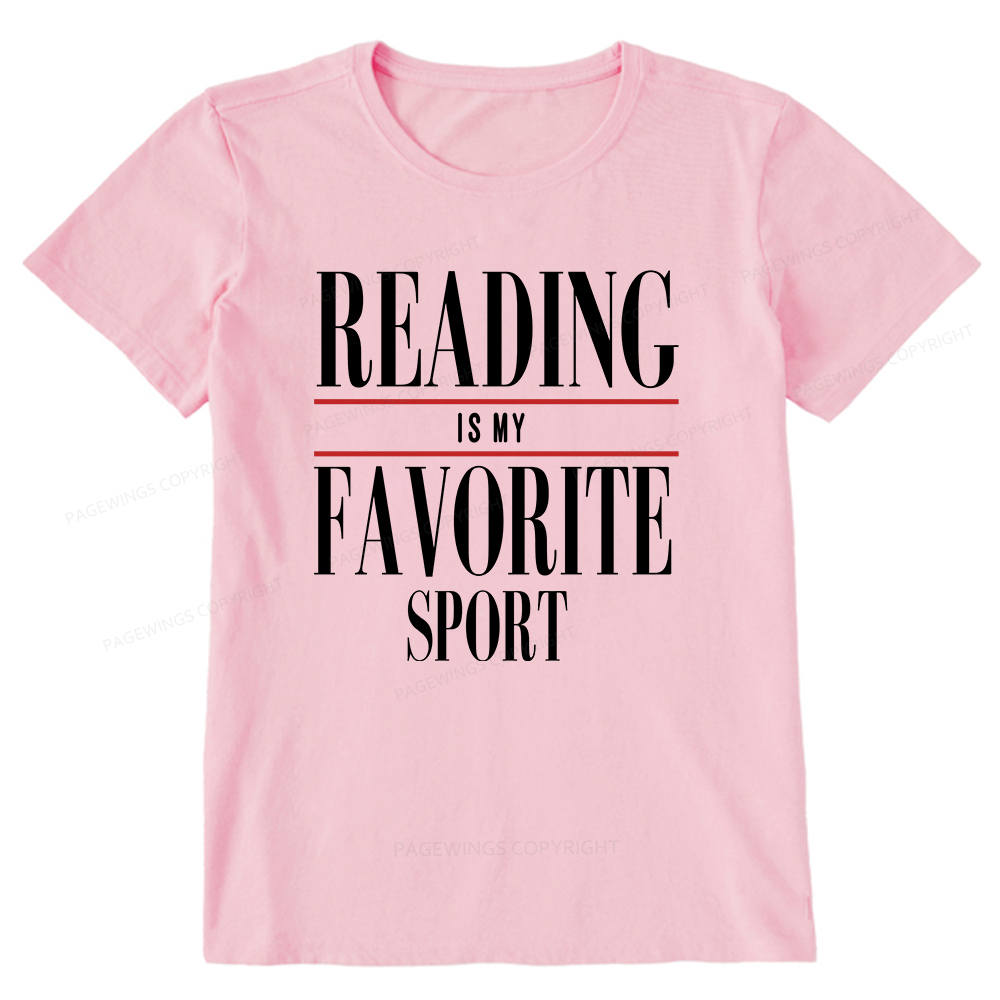 Pagewings Reading Is My Favorite Sport Unisex Classic T-shirt