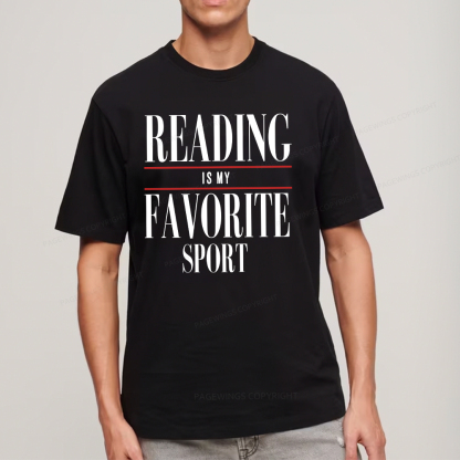 Pagewings Reading Is My Favorite Sport Unisex Classic T-shirt