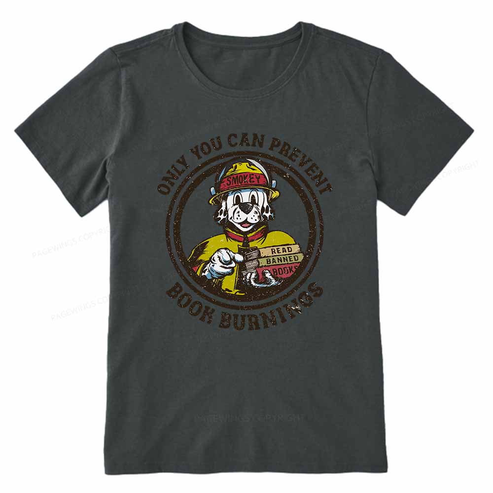 Pagewings Prevent Book Burnings Unisex Classic T-shirt