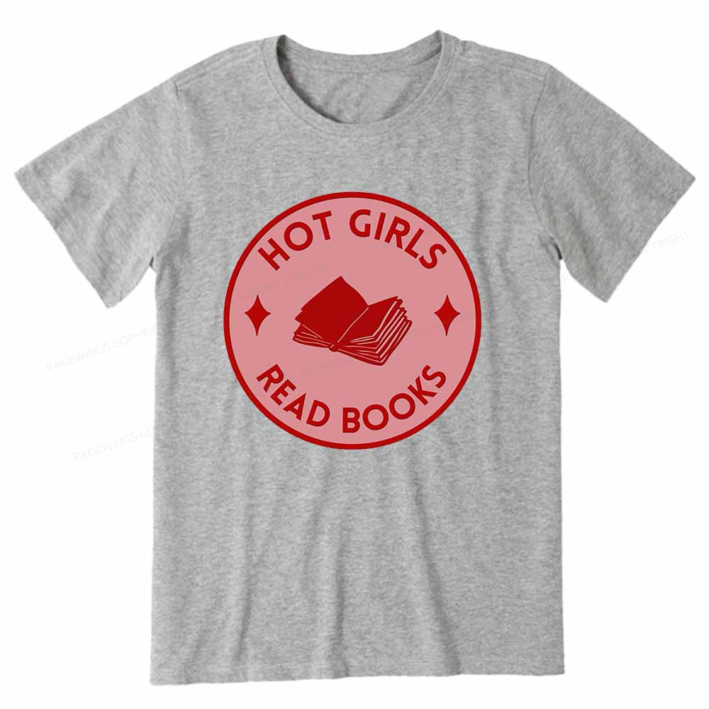 Pagewings Hot Girls Read Books Unisex Classic T-shirt
