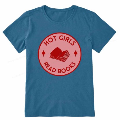Pagewings Hot Girls Read Books Unisex Classic T-shirt