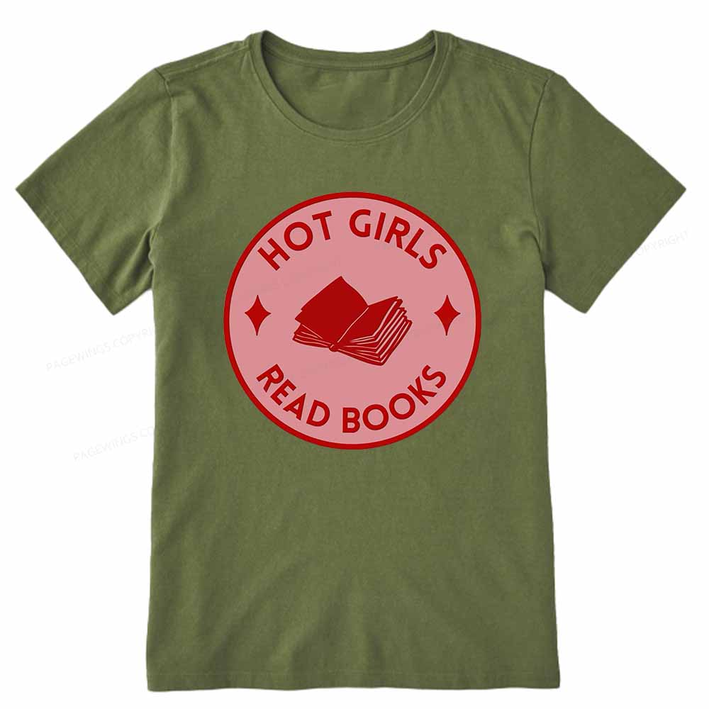 Pagewings Hot Girls Read Books Unisex Classic T-shirt