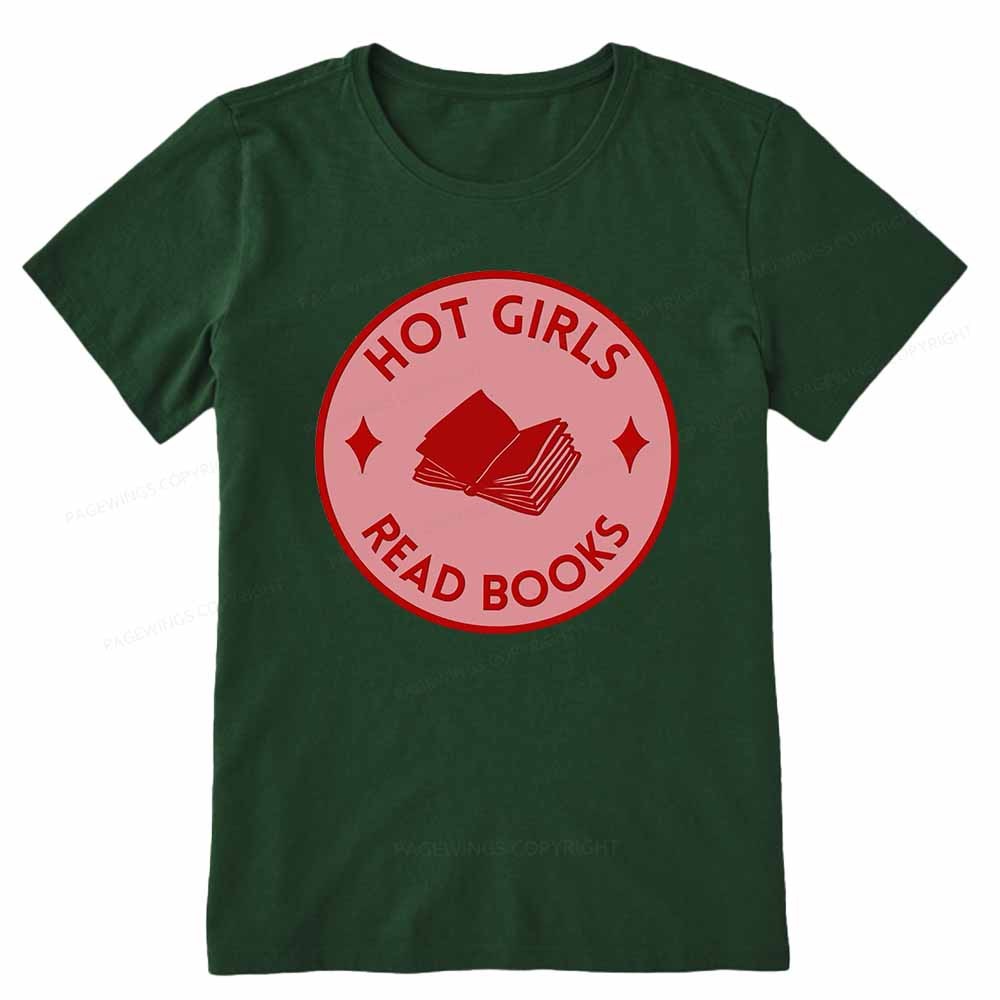 Pagewings Hot Girls Read Books Unisex Classic T-shirt