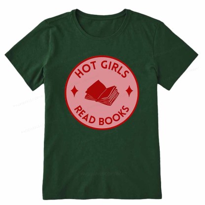 Pagewings Hot Girls Read Books Unisex Classic T-shirt