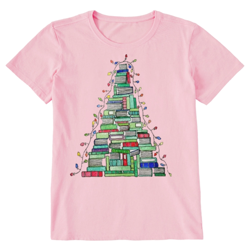 Pagewings Christmas Book Tree Unisex Classic T-shirt