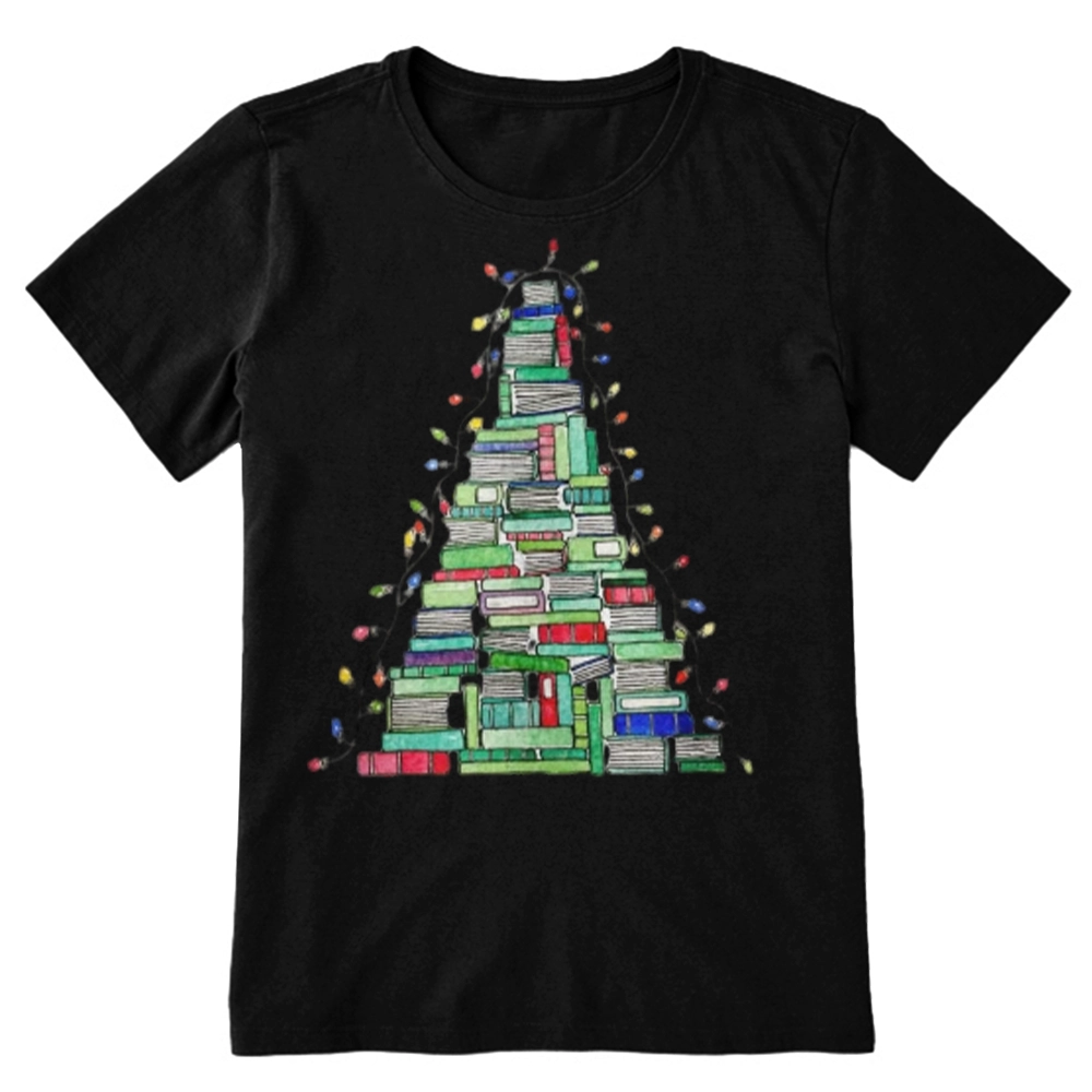 Pagewings Christmas Book Tree Unisex Classic T-shirt