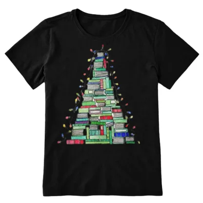 Pagewings Christmas Book Tree Unisex Classic T-shirt