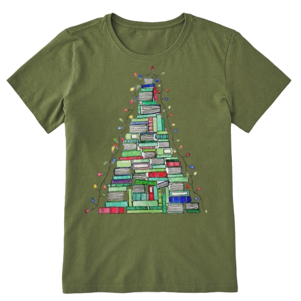 Pagewings Christmas Book Tree Unisex Classic T-shirt