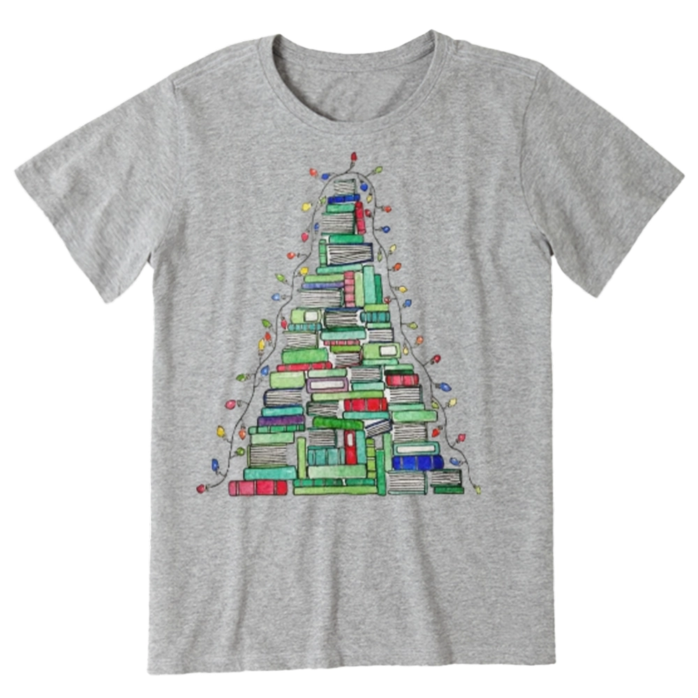 Pagewings Christmas Book Tree Unisex Classic T-shirt