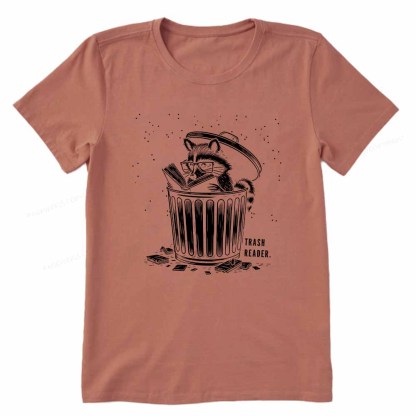 Pagewings Trash Reader Raccoon - Book Quote Unisex Classic T-shirt
