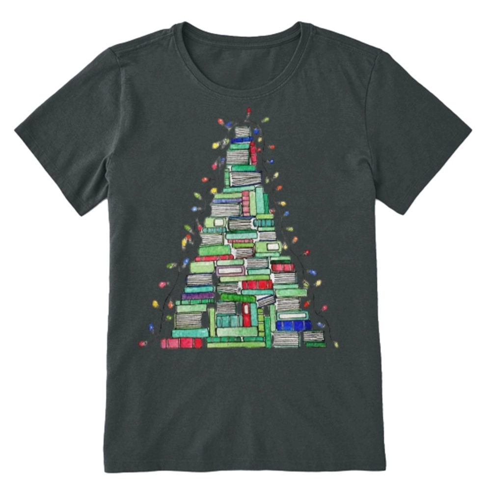 Pagewings Christmas Book Tree Unisex Classic T-shirt