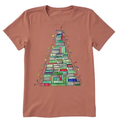 Pagewings Christmas Book Tree Unisex Classic T-shirt