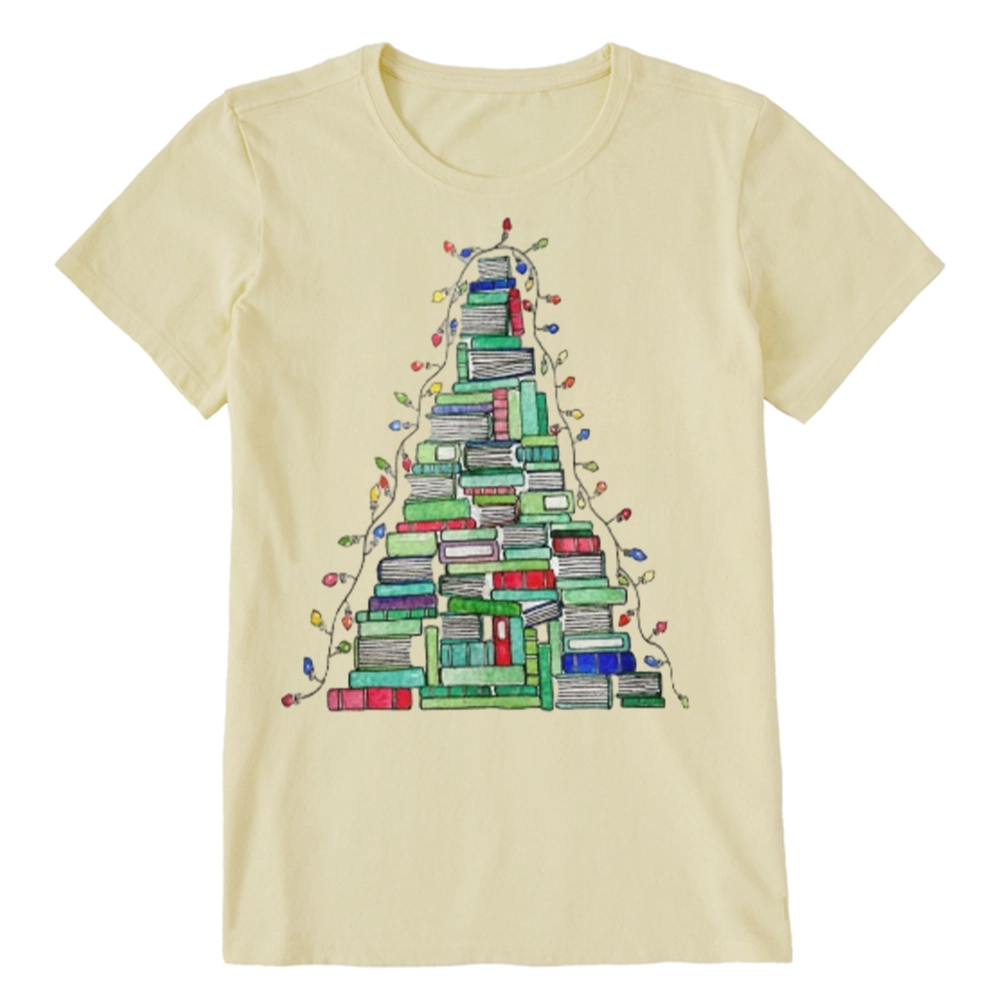 Pagewings Christmas Book Tree Unisex Classic T-shirt