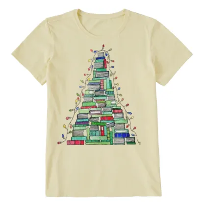 Pagewings Christmas Book Tree Unisex Classic T-shirt