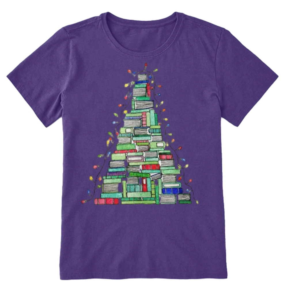 Pagewings Christmas Book Tree Unisex Classic T-shirt
