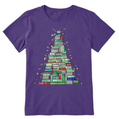 Pagewings Christmas Book Tree Unisex Classic T-shirt