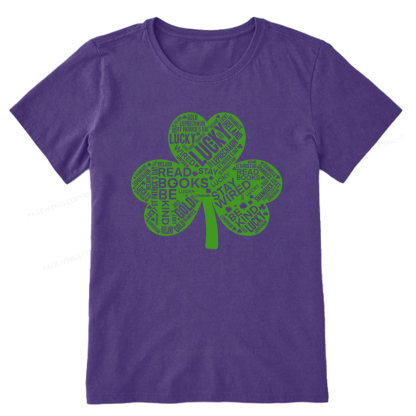 Pagewings St Patricks Day Shirt Lucky Reading Shirt Unisex Classic T-shirt