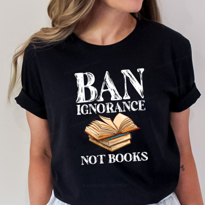 Pagewings Ban Ignorance Not Books Unisex Classic T-shirt