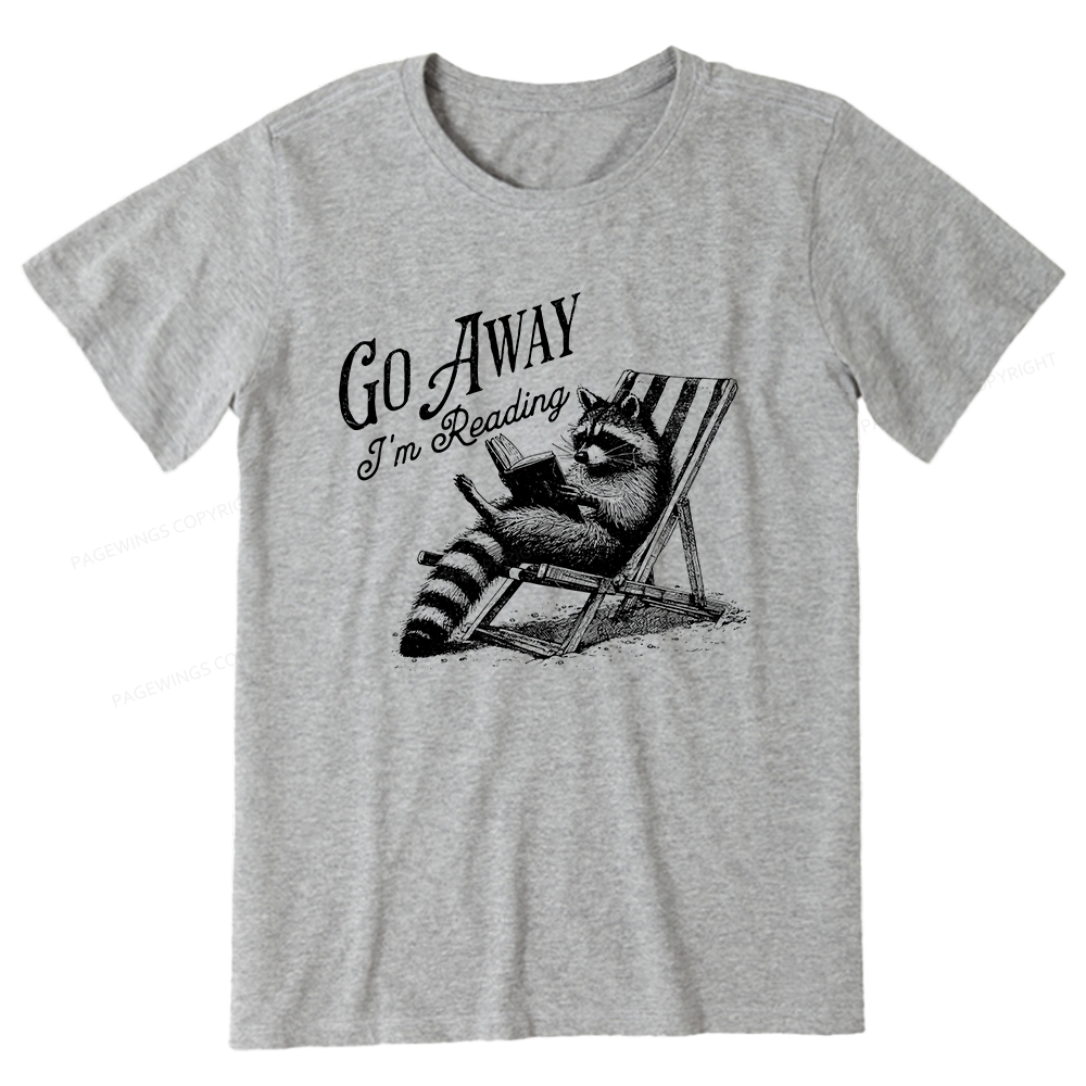 Pagewings Funny Raccoon Book Lover Tshirt Unisex Classic T-shirt