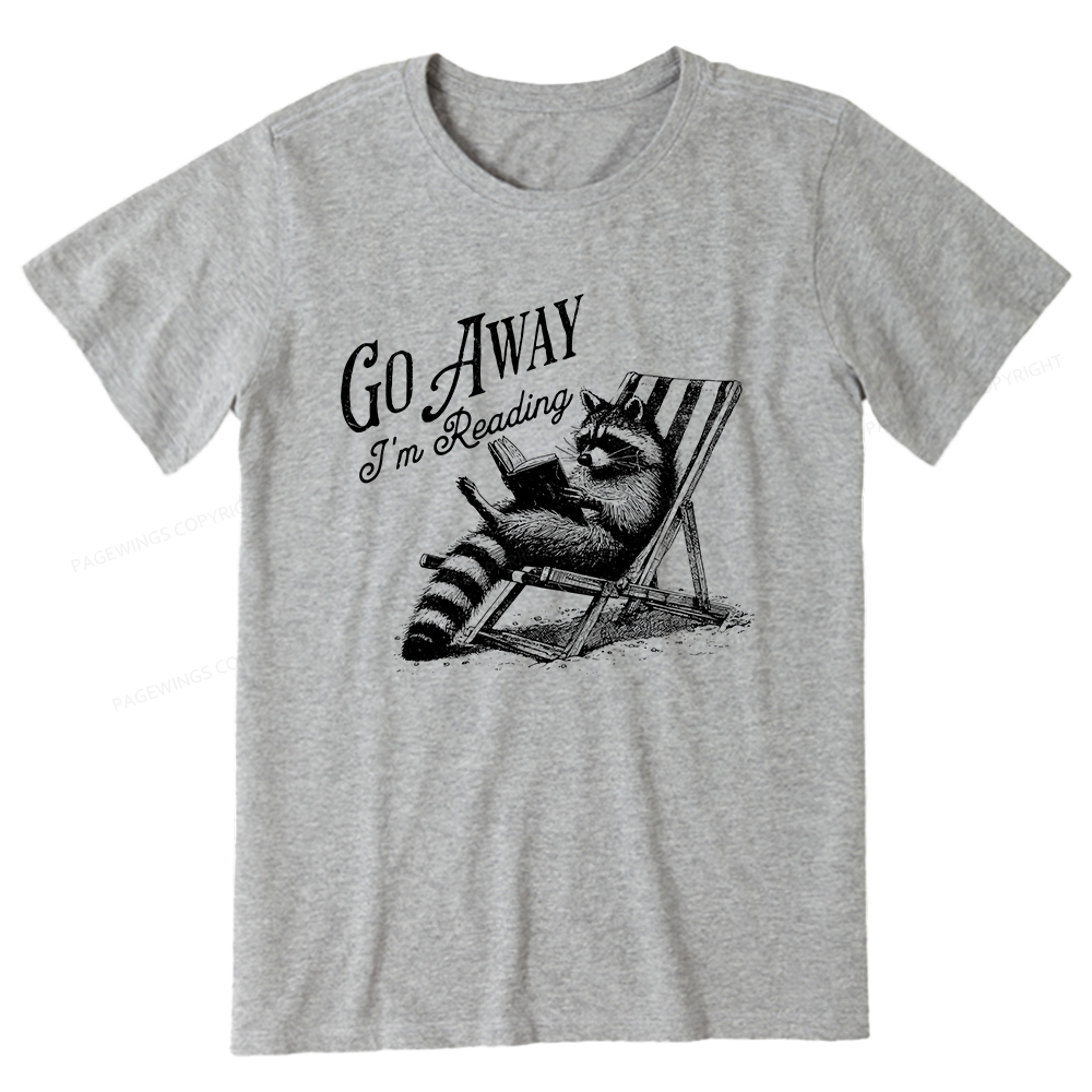 Pagewings Funny Raccoon Book Lover Tshirt Unisex Classic T-shirt