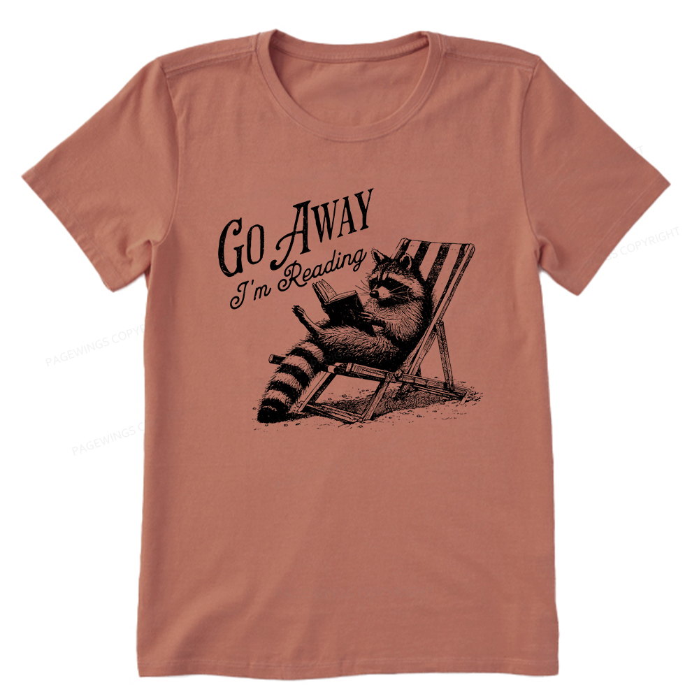 Pagewings Funny Raccoon Book Lover Tshirt Unisex Classic T-shirt