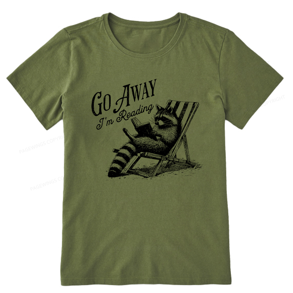 Pagewings Funny Raccoon Book Lover Tshirt Unisex Classic T-shirt