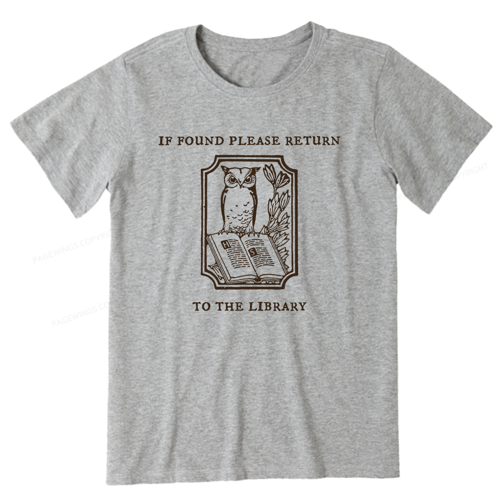 Pagewings Librarian Gift Owl Book Shirt Unisex Classic T-shirt