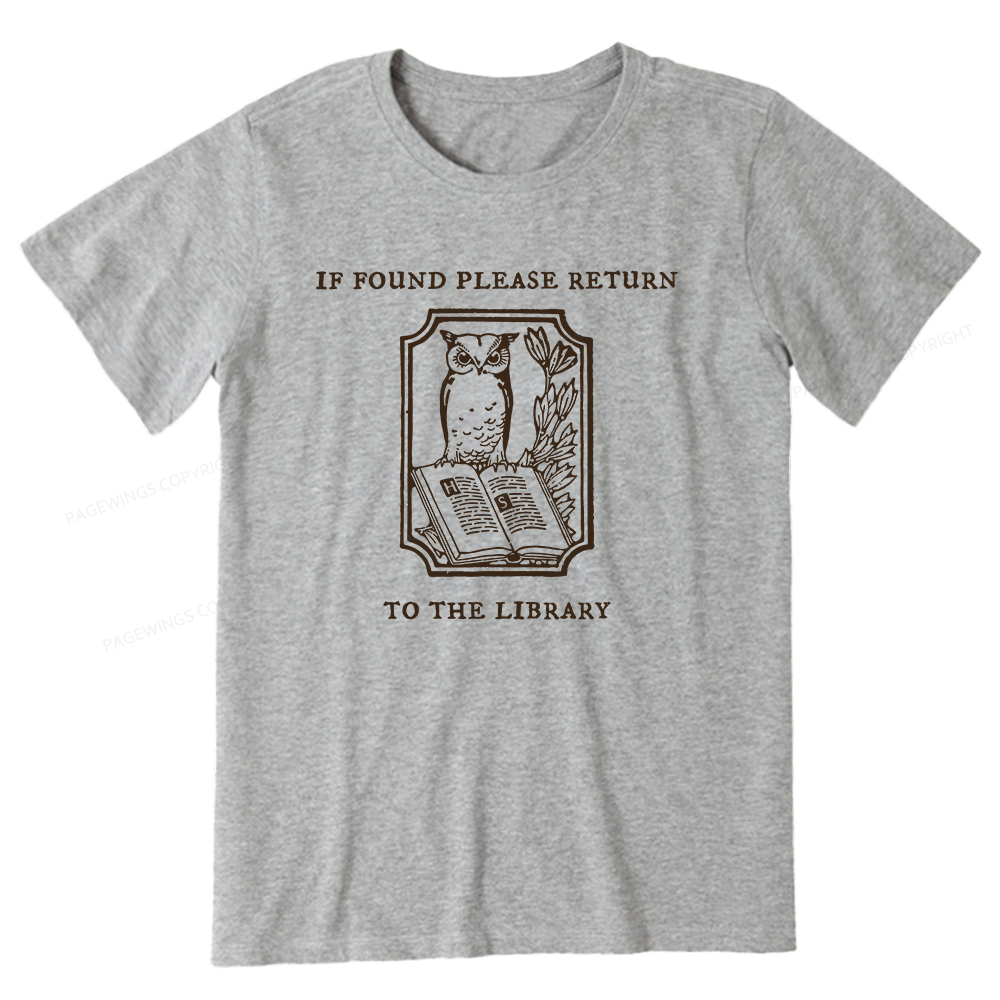 Pagewings Librarian Gift Owl Book Shirt Unisex Classic T-shirt