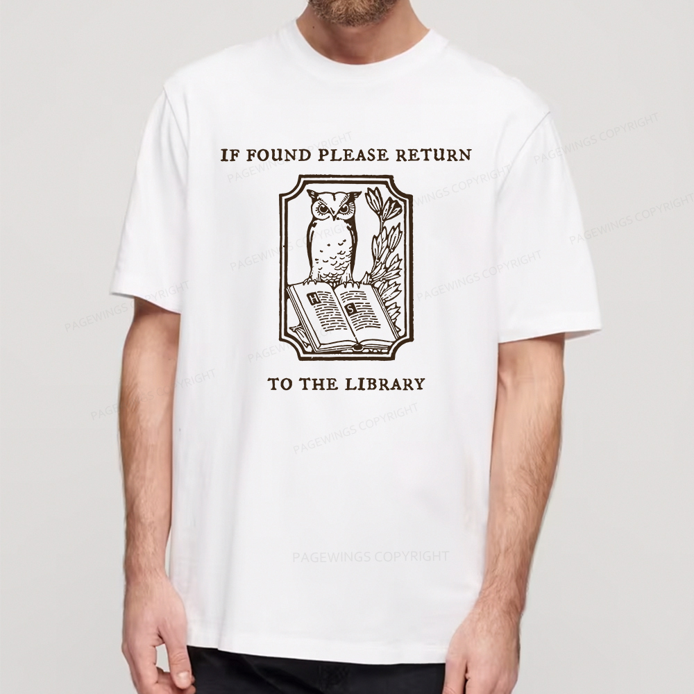 Pagewings Librarian Gift Owl Book Shirt Unisex Classic T-shirt