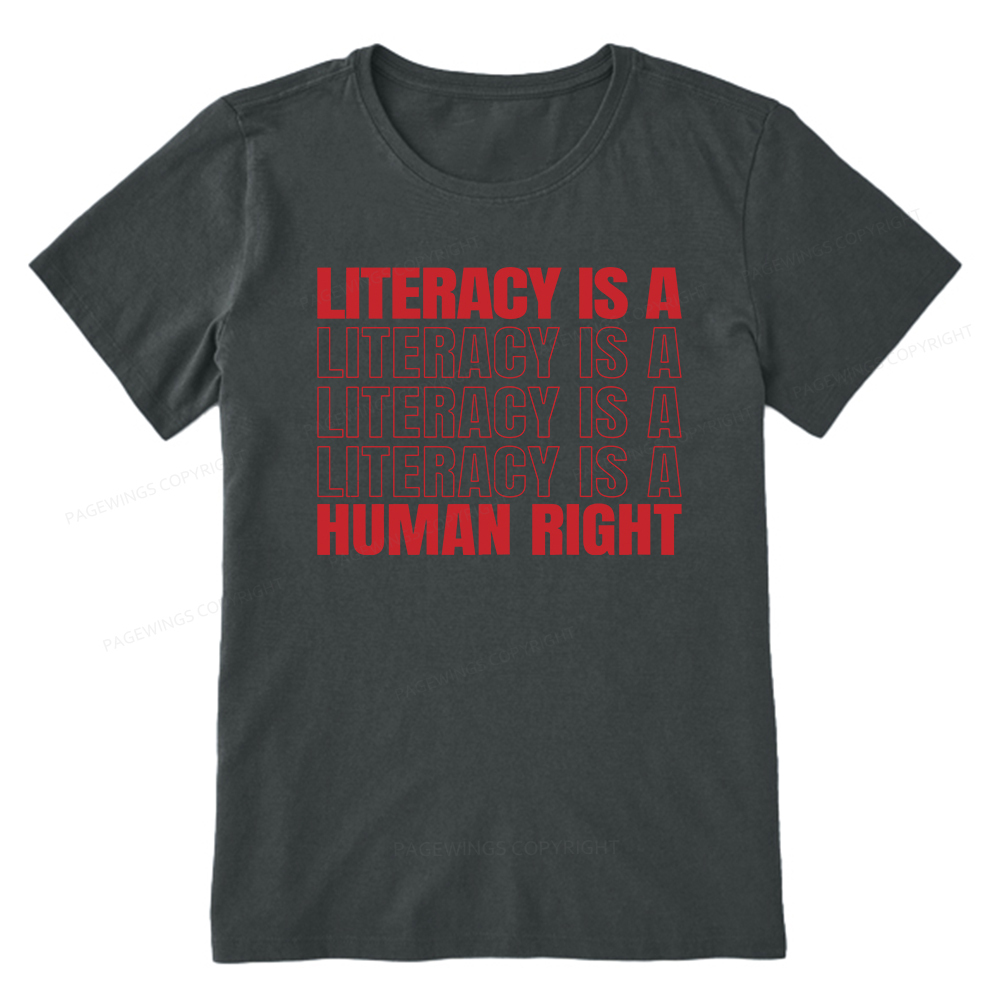 Pagewings Literacy Is A Human Right Unisex Classic T-shirt
