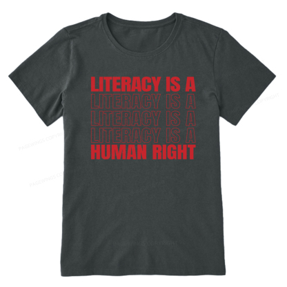 Pagewings Literacy Is A Human Right Unisex Classic T-shirt